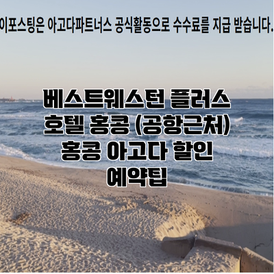 베스트웨스턴 플러스 호텔 홍콩 (공항근처) 홍콩 아고다 할인 예약팁