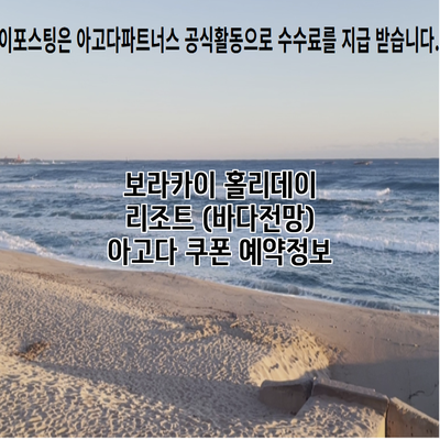 보라카이 홀리데이 리조트 (바다전망) 아고다 쿠폰 예약정보