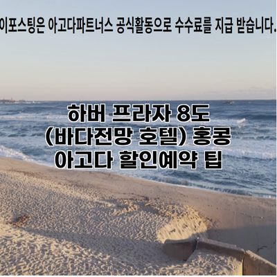 하버 프라자 8도 (바다전망 호텔) 홍콩 아고다 할인예약 팁
