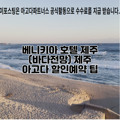 베니키아 호텔 제주 (바다전망) 제주 아고다 할인예약 팁