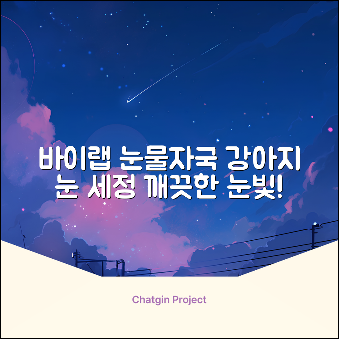 바이랩 강아지 눈물자국 눈 눈물냄새 세정 아이클리너, 40ml, 1세트 추천 리뷰