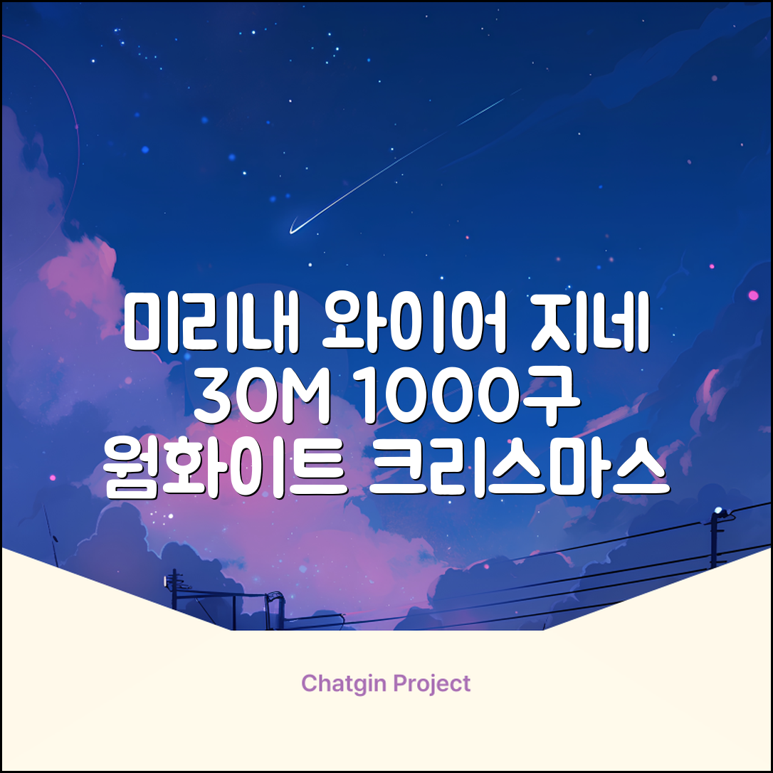 아리조명 LED 미리내 와이어 지네 전구 크리스마스 장식 줄 조명 30M 1000구 실버코팅, 웜화이트, 1개 추천 리뷰