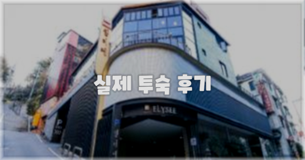 💬 실제 투숙 후기