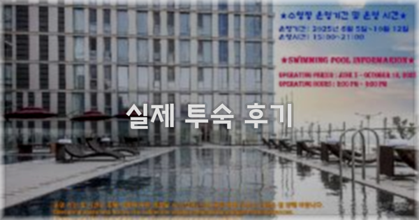 💬 실제 투숙 후기