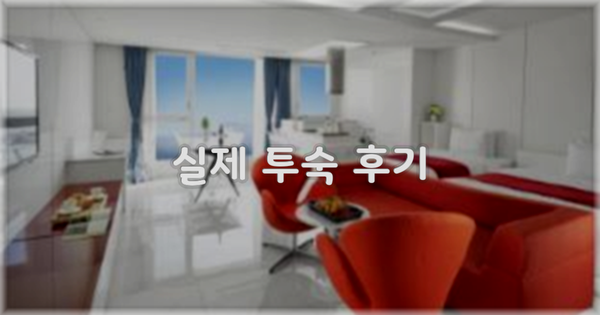 💬 실제 투숙 후기