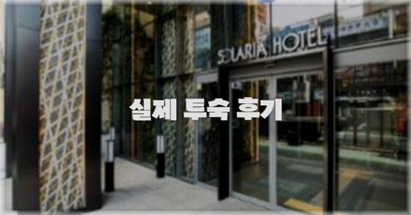 💬 실제 투숙 후기