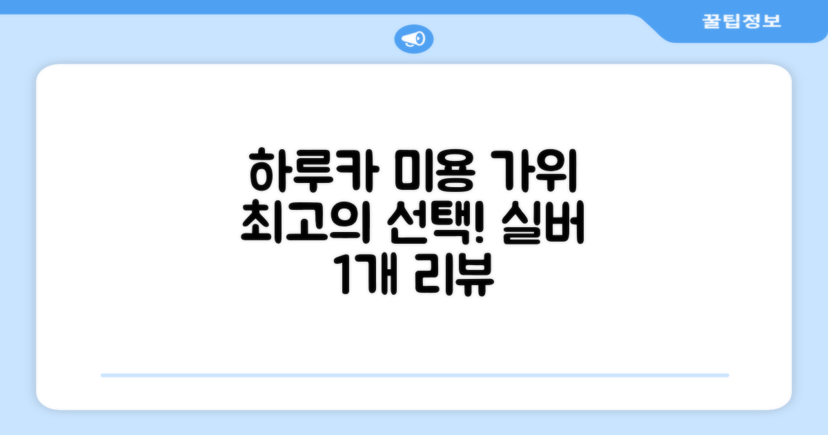 하루카 미용가위 세트, 실버, 1개 추천 리뷰