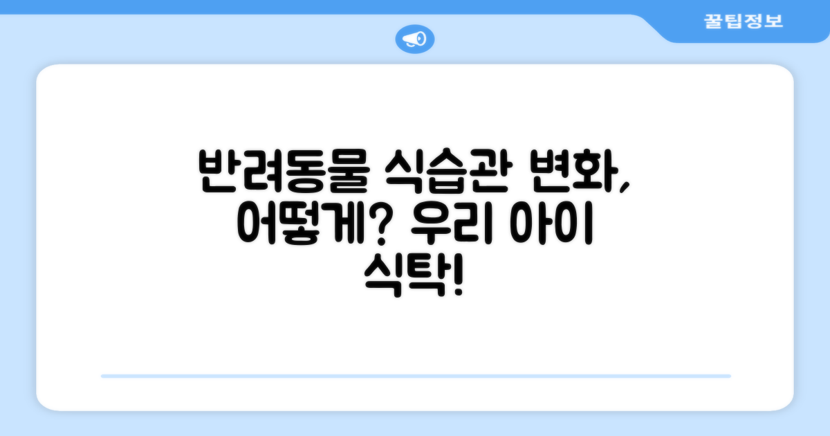 반려동물 식습관 변화