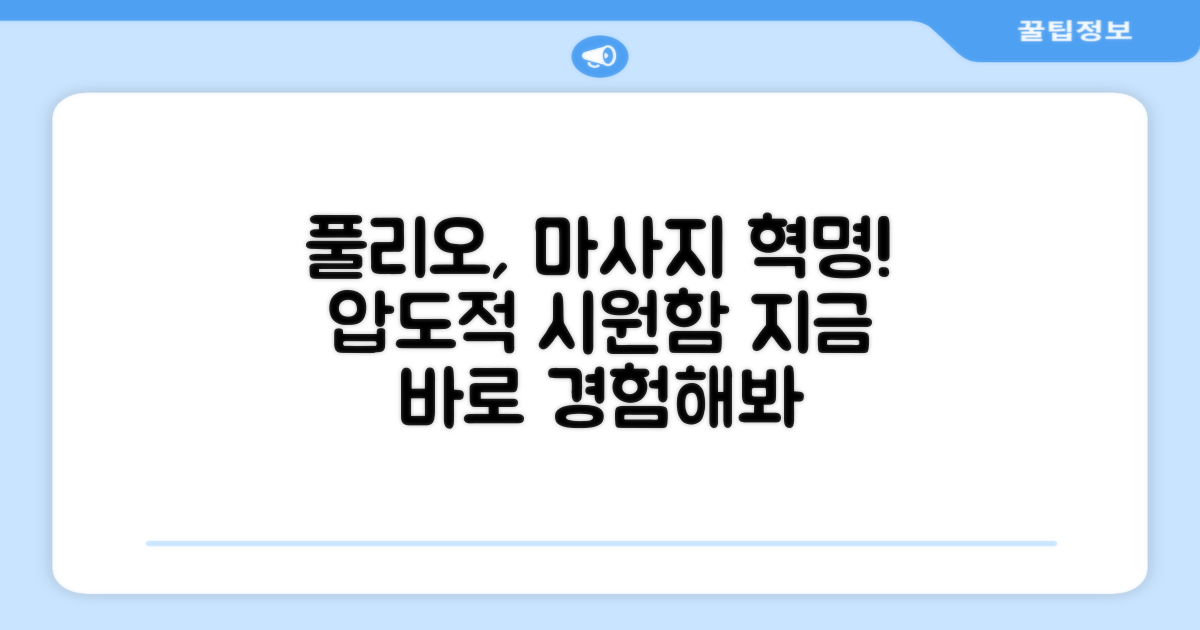 마사지기, 풀리오가 정답