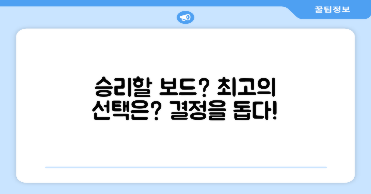 이 보드가 승리를 이끌까요?