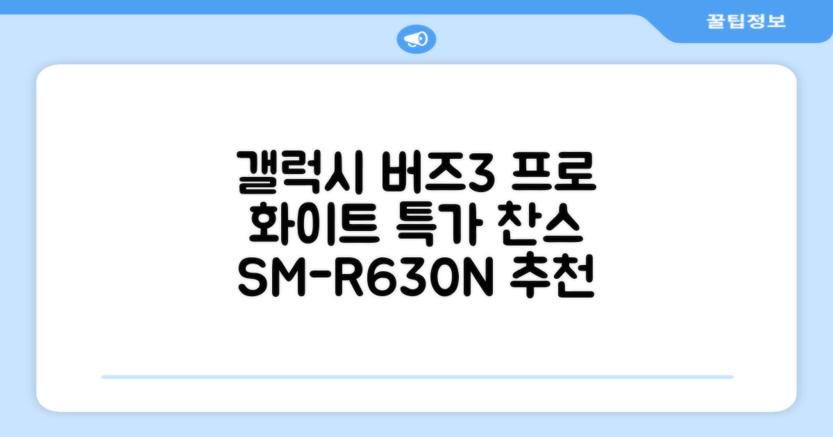 삼성전자 갤럭시 버즈3 프로 블루투스 이어폰, SM-R630N, 화이트 추천 리뷰