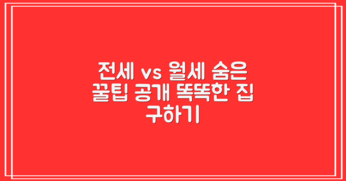 전세 vs 월세, 현명한 선택법