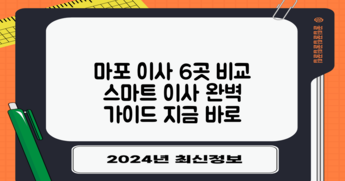 마포 포장이사 6곳 비교: 스마트한 이사를 위한 완벽 가이드